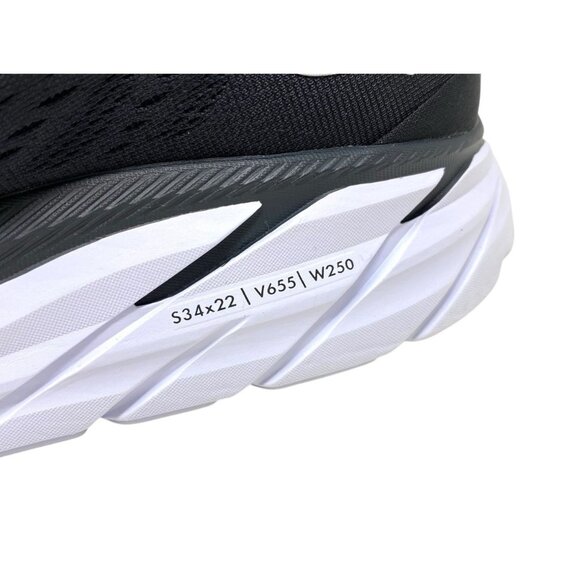 Hoka One One Clifton 8 Men's Size 11D Running Black Lace Up Sneakers Trainers - Picture 9 of 12